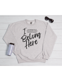 Queenella X myblackapparel "I Belong Here "collab