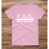 F.A.G. is inspired by a song from Q+ artist EarthTone. The phrase has been historically used to demean the LGBTQ community. F.A.G. is our way of taking the triggering power away from the phrase and using it as a tool of inspiration. Why, because we are all Fcking Awesome!...